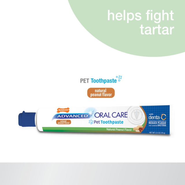 Nylabone Advanced Oral Care Toothpaste Peanut flavour, Pet toothpaste, Peanut flavor, Pet Essentials Warehouse,