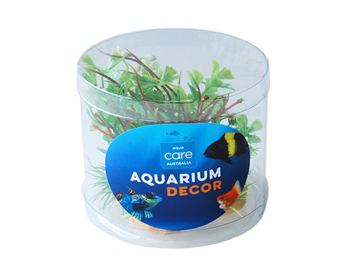 Aqua Care Plant Decor Mini Tube of 4 #030, Aquatic Plants, Mini Plants for fish tanks, Fish tank decor, Fake Plants for fish tanks, Pet Essentials Warehouse