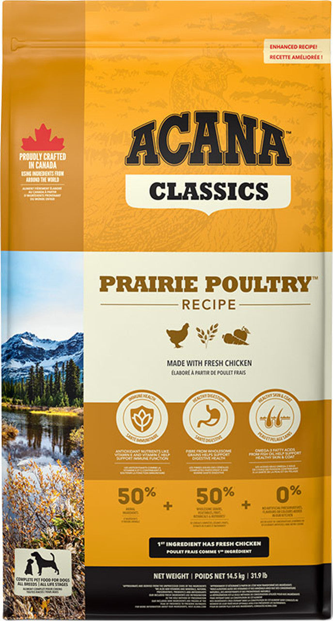 Acana Prairie Poultry Recipe Dry Dog Food 14.5kg, pet essentials warehouse