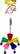 Avi One Parrot Toy Acrylic Plum Blossom with Bell Ball Bird Toy, Avi One, Bird Toys, Pet Essentials Warehouse.