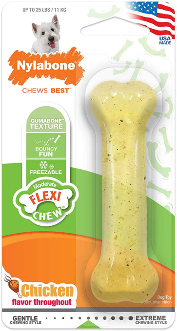 Nylabone Flexi Chew Chicken Chew Dog Toy Small, Nylabone dog toys, pet essentials warehouse