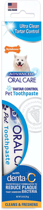 Nylabone Advanced Oral Care Toothpaste Tartar Control, Pet toothpaste, Original flavor, Pet Essentials Warehouse