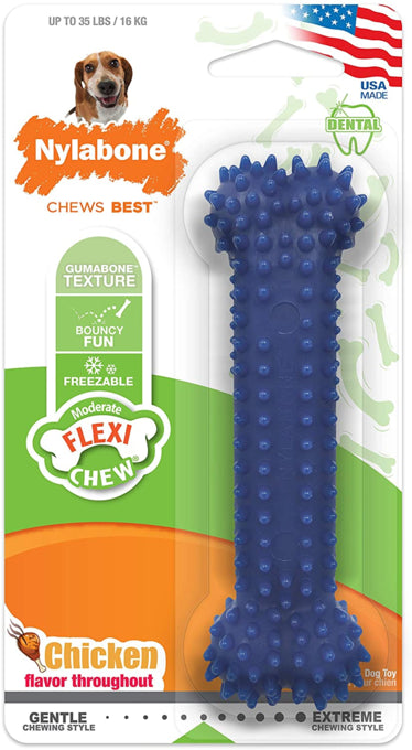 Nylabone Flexi Chew Dental Bone Dog Toy, Pet Essentials Warehouse