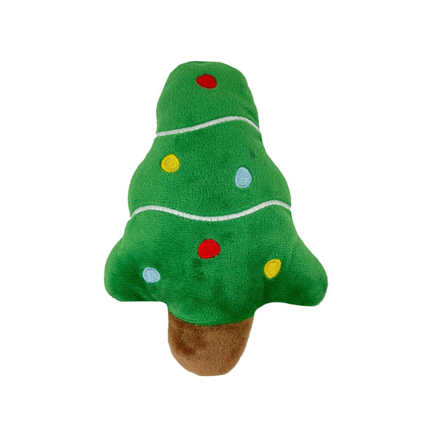 Snuggle Friends Christmas Plush Tree, Xmas dog toys, pet essentials warehouse
