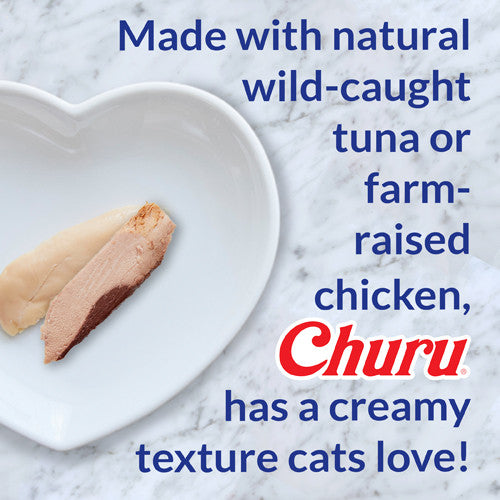 Inaba Churu Tuna & Chicken Cat Treats, Cat Treats, Creamy cat treats, Inaba treats, Pet Essentials Warehouse, Poster, Tuna Cat Treats