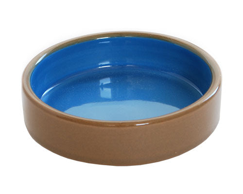 Small Animal Pipsqueak Bowl Ceramic Blue Shallow, Small Animal Bowls, Small Pet Bowl Ceramic, Ceramic pet bowl, Pet Essentials Warehouse