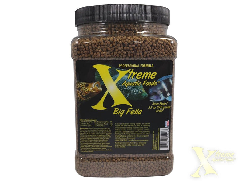 Xtreme Big Fella Slow Sinking Pellet Fish Food 992g bottle, pet essentials warehouse
