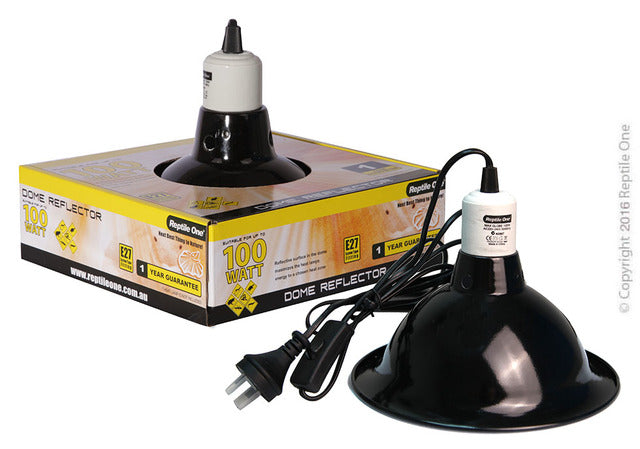 Reptile One Heat Lamp Socket Ceramic & Dome, 100W dome, reptile one, Pet Essentials Warehouse