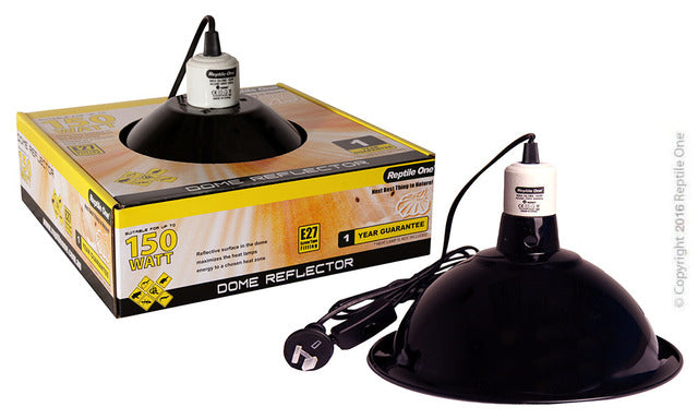 Reptile One Heat Lamp Socket Ceramic & Dome, 150W dome, reptile one, Pet Essentials Warehouse