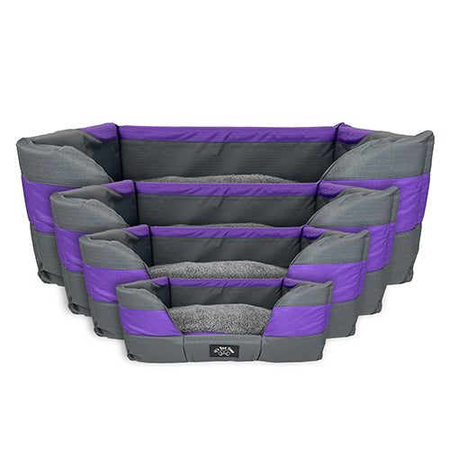 Its Bed Time Basket Bed Purple