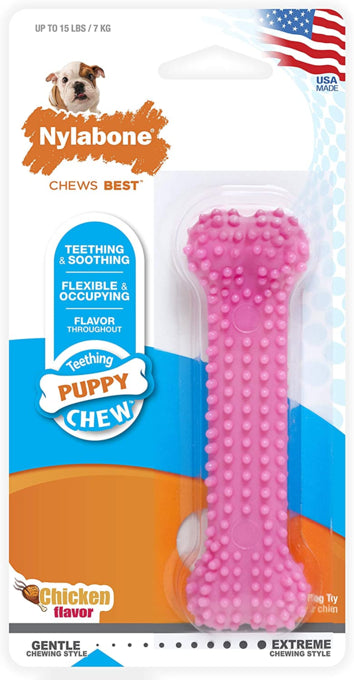 Nylabone Puppy Dental Dog Toy, Puppy chew, Puppy dental, pet Essentials Warehouse