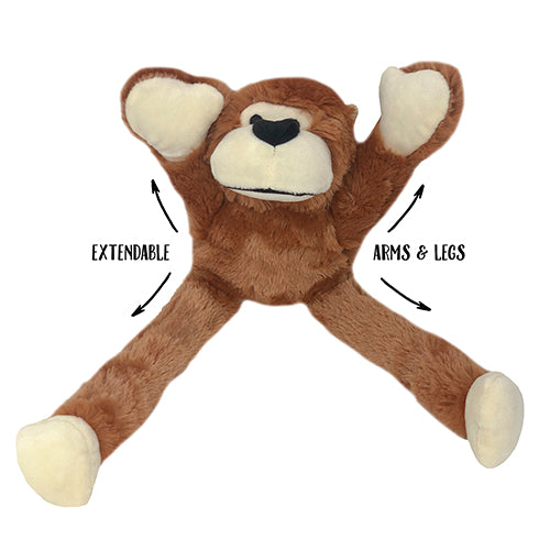 Snuggle Friends Plush Gibbon Plush dog toy, pet essentials warehouse