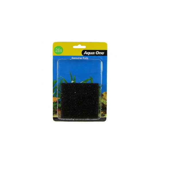 Aqua One Black Filter Sponge 102F 2 Pack (26S), 102f spare parts, Pet Essentials Warehouse