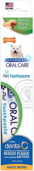 Nylabone Advanced Oral Care Toothpaste Peanut Flavour, Pet toothpaste, Peanut flavor, Pet Essentials Warehouse