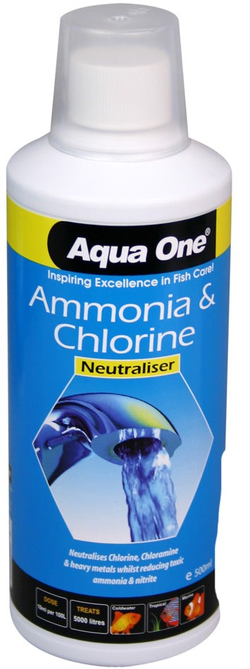 Aqua One Ammonia Remover & Chlorine Neutraliser, Aqua One, Ammonia and Chlorine, Pet Essentials Warehouse