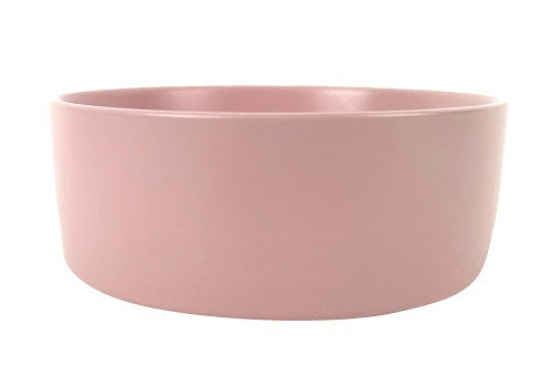 Cattitude Ceramic Cat Bowl Zen Pink side view, pet essentials warehouse, pet cit