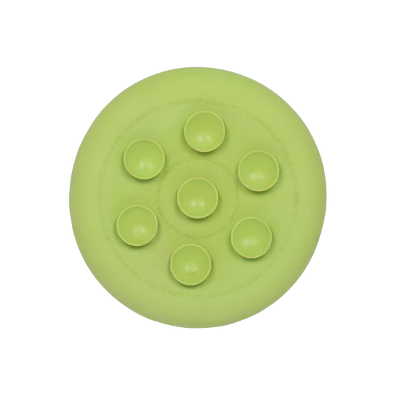 Lickimat UFO green base with suction cups,  slow feeding bowls, Pet Essentials Warehouse, Pet City