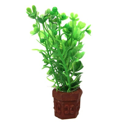 Aqua One Betta Pot Plant, Mixed Green Plastic Plants, Plastic plants, Pet Essentials Warehouse