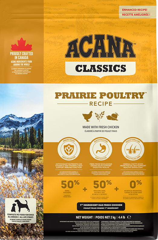 Acana Prairie Poultry Recipe Dry Dog Food 2kg, pet essentials warehouse