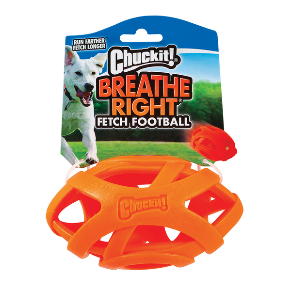 Chuckit! Breathe Right Football Dog Toy, Pet Essentials Warehouse, chuckit Air Fetch Football ^32217