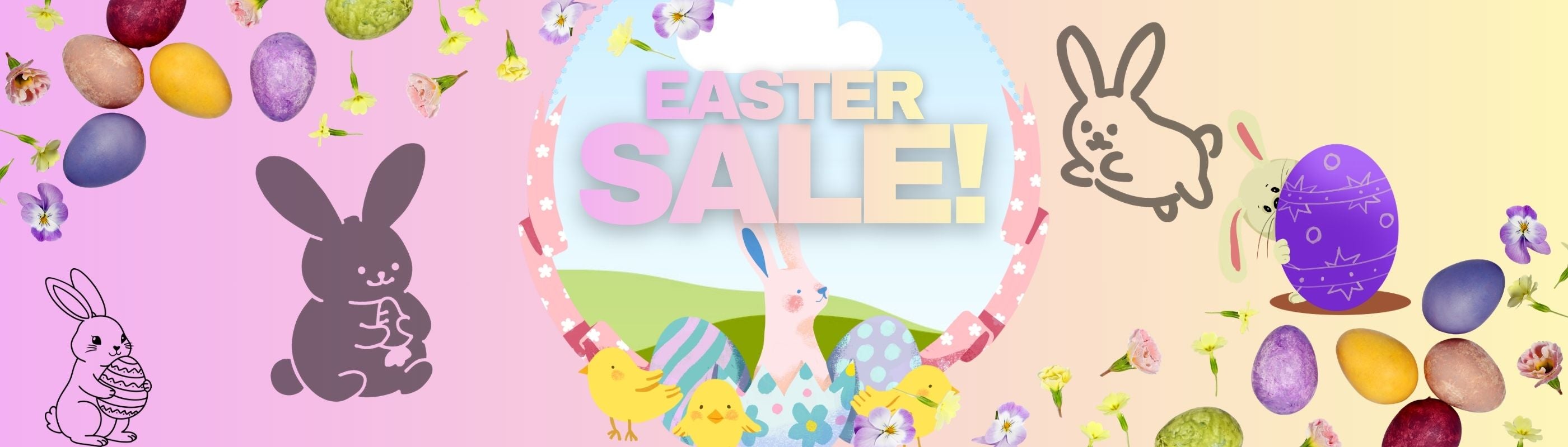 Pet Essentials Warehouse Easter Sale Banner Website