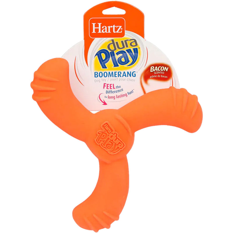 Dura Play Boomerang, Orange dog toy, Pet Essentials Warehouse