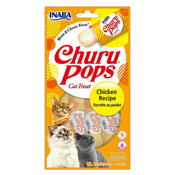 Inaba Churu Pops Chicken, Cat Treats Chicken, Treats for cats, Creamy treats, Churu pops, Pet Essentials Warehouse