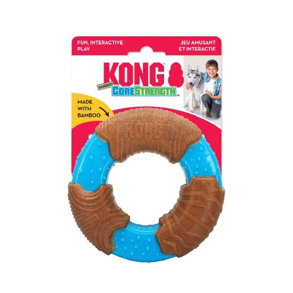 Kong CoreStrength Bamboo Ring Dog Toy, Pet Essentials Warehouse