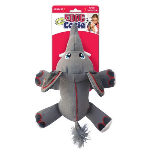 Kong Cozie Ultra Ella Elephant Dog Toy, Kong canvas dog toy, pet essentials warehouse, kong plush toys nz