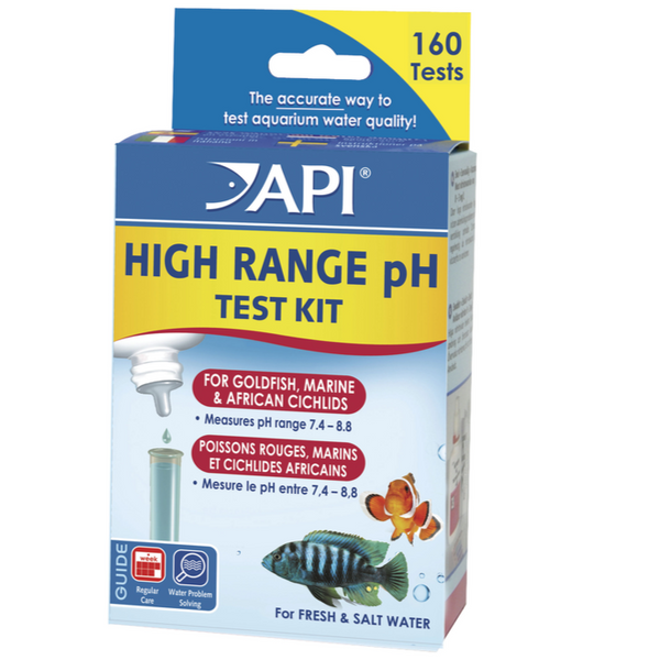 API High Range pH Test Kit, API Test Kit, High pH Test Kit, Fresh and Salt water tanks, Water test for goldfish, Pet Essentials Warehouse