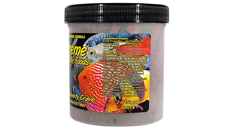 Xtreme Community Crave Flakes 56g ingredients, Pet Essentials Warehouse, Xtreme Tropical Fish Flakes