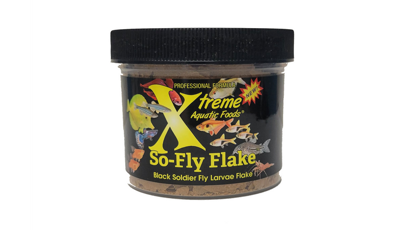 Xtreme So-Fly Flakes Fish Food 14g, Black Soldier Fly Larvae Flake Fish Food, Pet Essentials Warehouse