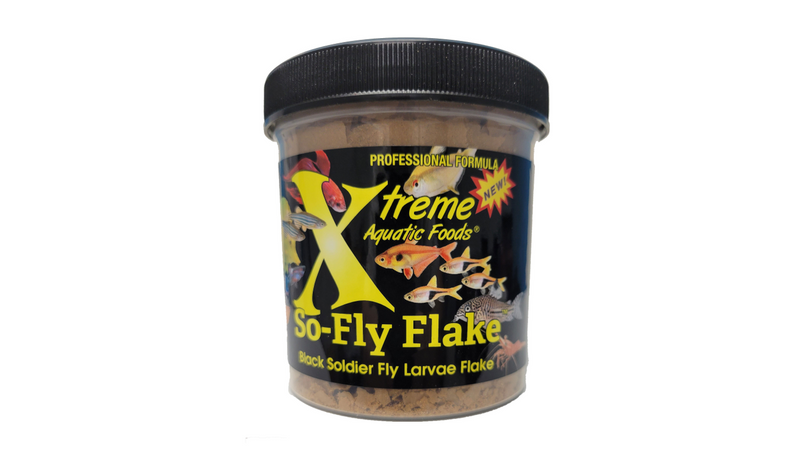 Xtreme So-Fly Flakes Fish Food 28g, Black Soldier Fly Larvae Flake Fish Food, Pet Essentials Warehouse