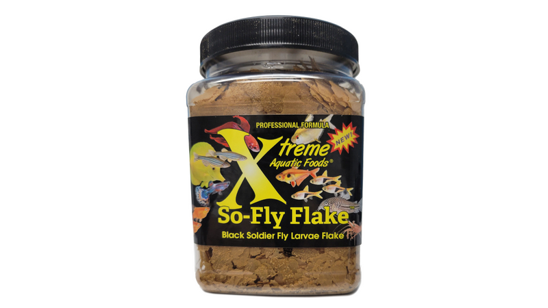 Xtreme So-Fly Flakes Fish Food 99g, Black Soldier Fly Larvae Flake Fish Food, Pet Essentials Warehouse