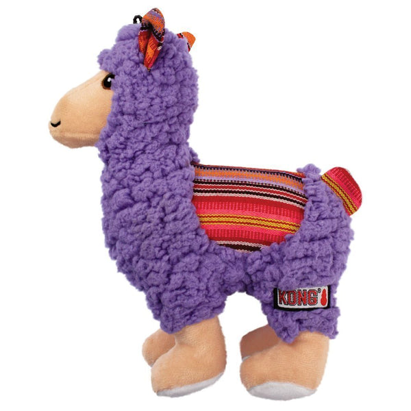 Kong Sherps Llama Plush Dog Toy, Pet Essentials warehouse