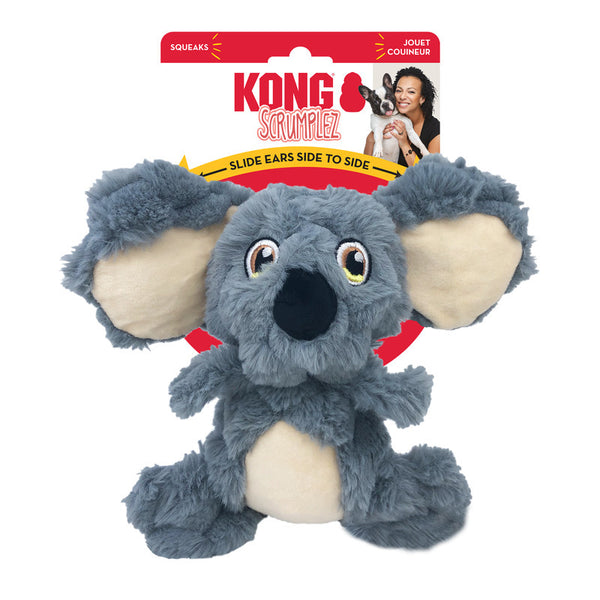 Kong Scrumplez Tug Squeaker Koala Dog Toy, Pet Essentials Warehouse