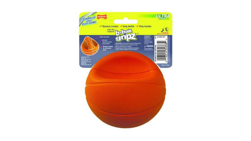 Nylabone Basketball Gripz Dog Toy, Basketball Dog Toy, Power play, Pet Essentials Warehouse, Barcode