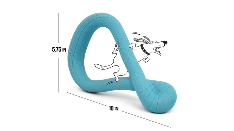Creative Play Tuug dog toy, Blue large sizing, Pet Essentials Warehouse 