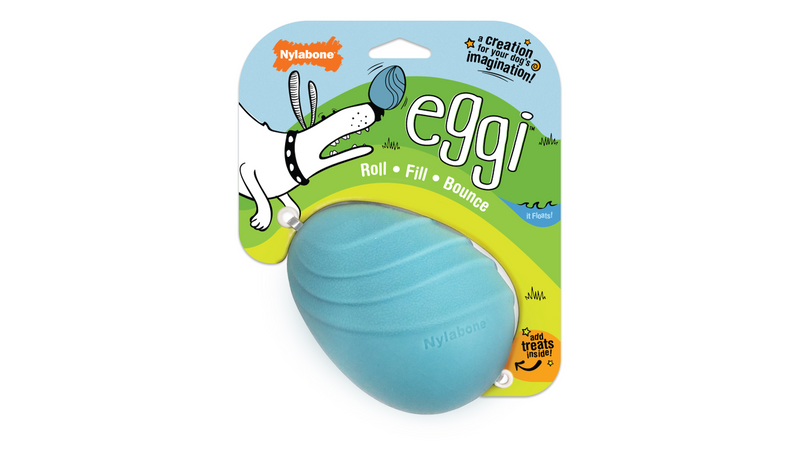 Nylabone Creative Play Eggi, Dog Toy, Front Package, Pet Essentials Warehouse