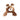 Snuggle Friends Flatties Brown Spotted Bear Dog Toy, Bear Plush toys, Pet City