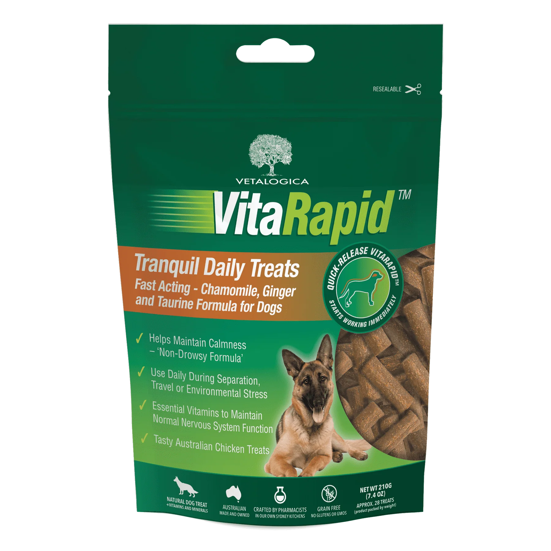 Vetalogica VitaRapid Tranquil Daily Calming Dog Treat Dog Calming