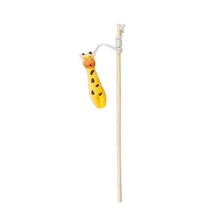 TROUBLE & TRIX RECYCLIES CAT TOY - GIRAFFE WAND, Cat toy, Cat nip cat toy, recycled cat toy, Pet Essentials Warehouse