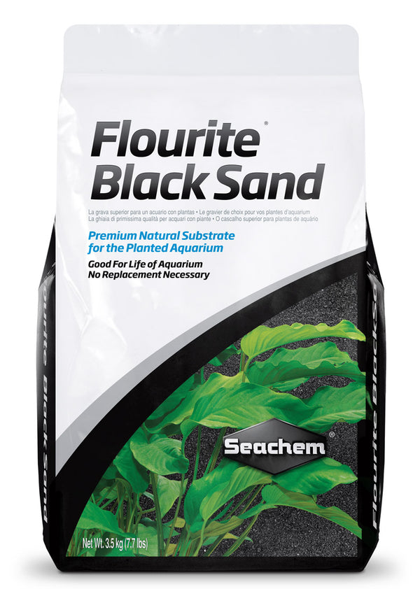 Seachem Flourite Sand Black Aquarium Plant Gravel 3.5kg, pet essentials warehouse, seachem flourite black sand for plants