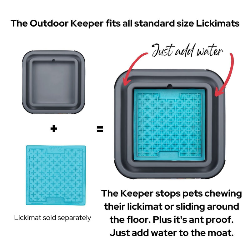 Lickimat Outdoor Keeper how to use, pet essentials warehouse