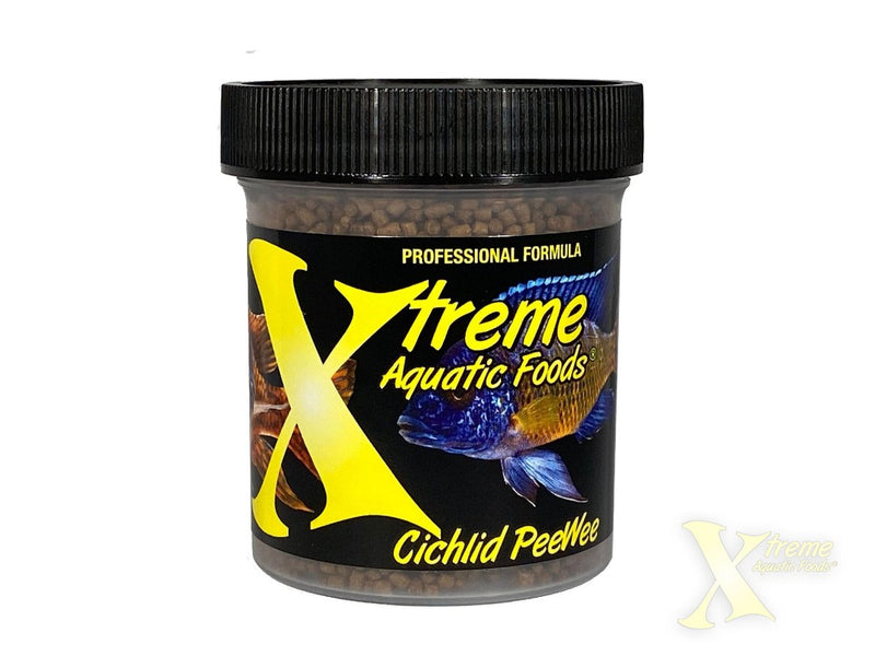 Xtreme Cichlid PeeWee Slow Sinking Pellet Fish Food 141g bottle, pet essentials warehouse