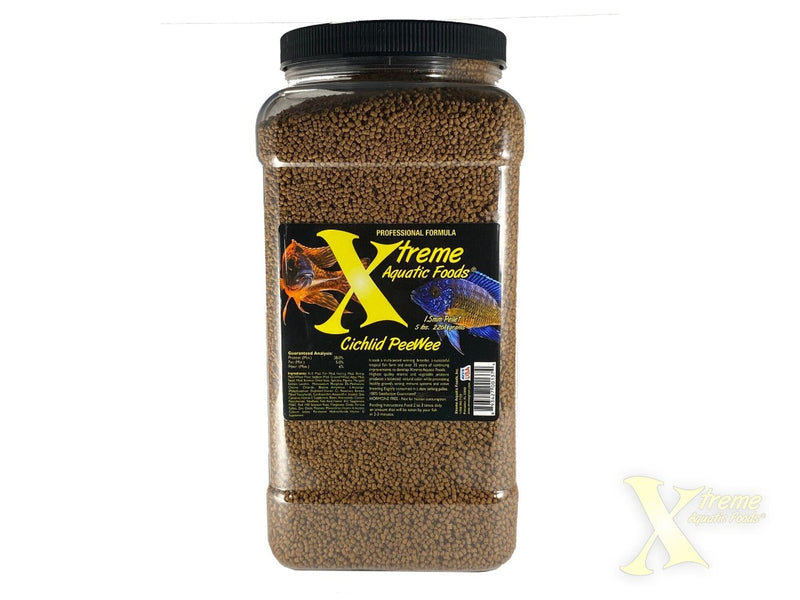 Xtreme Cichlid PeeWee Slow Sinking Pellet Fish Food 2.04kg bottle, pet essentials warehouse
