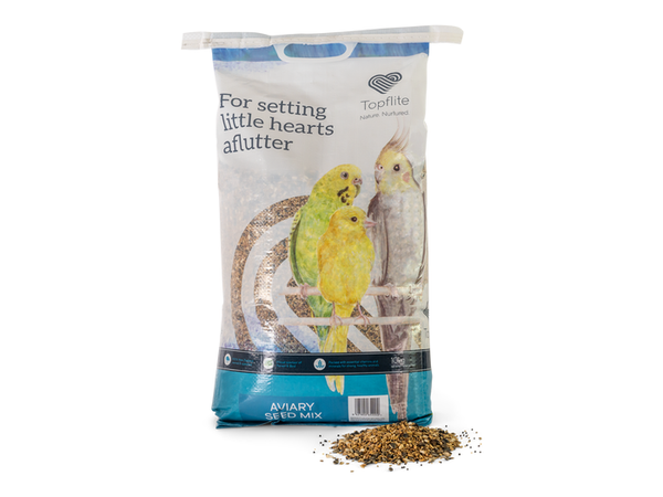 Topflie Aviary Mix Bird Food 10kg, topflite bird seed, pet essentials warehouse