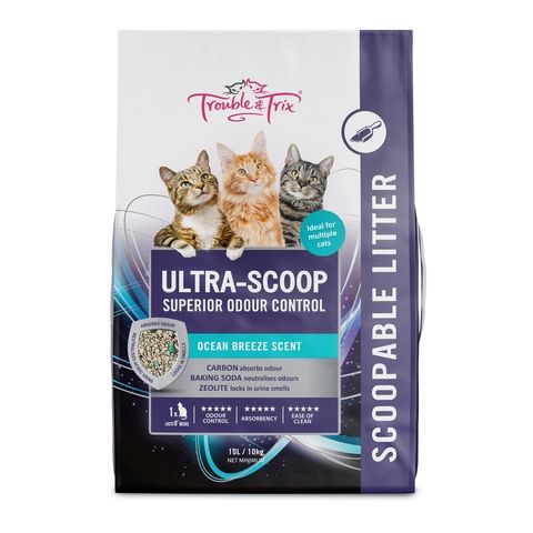 Trouble & Trix Ultrascoop Cat Litter 15L. Pet Essentials Napier, Pet Essentials, Pets Warehouse, Petstock