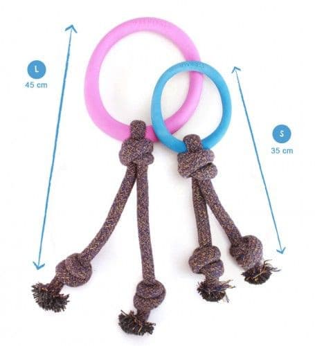 Beco Hoop on a Rope Blue Large, Beco dog toy, Pet Essentials Warehouse