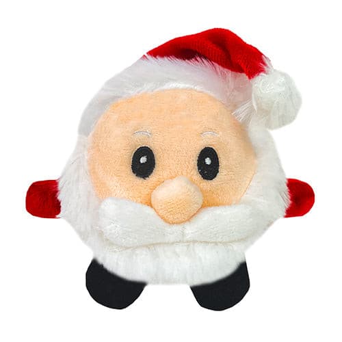 Snuggle Friends Christmas Plush Covered Santa Squeaky Ball Dog Toy, Pet Essentials Napier, Pets Warehouse, Pet Essentials New Plymouth, dog christmas ball toys